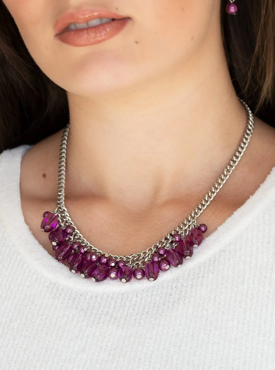 5th Avenue Flirtation Purple Necklace Set