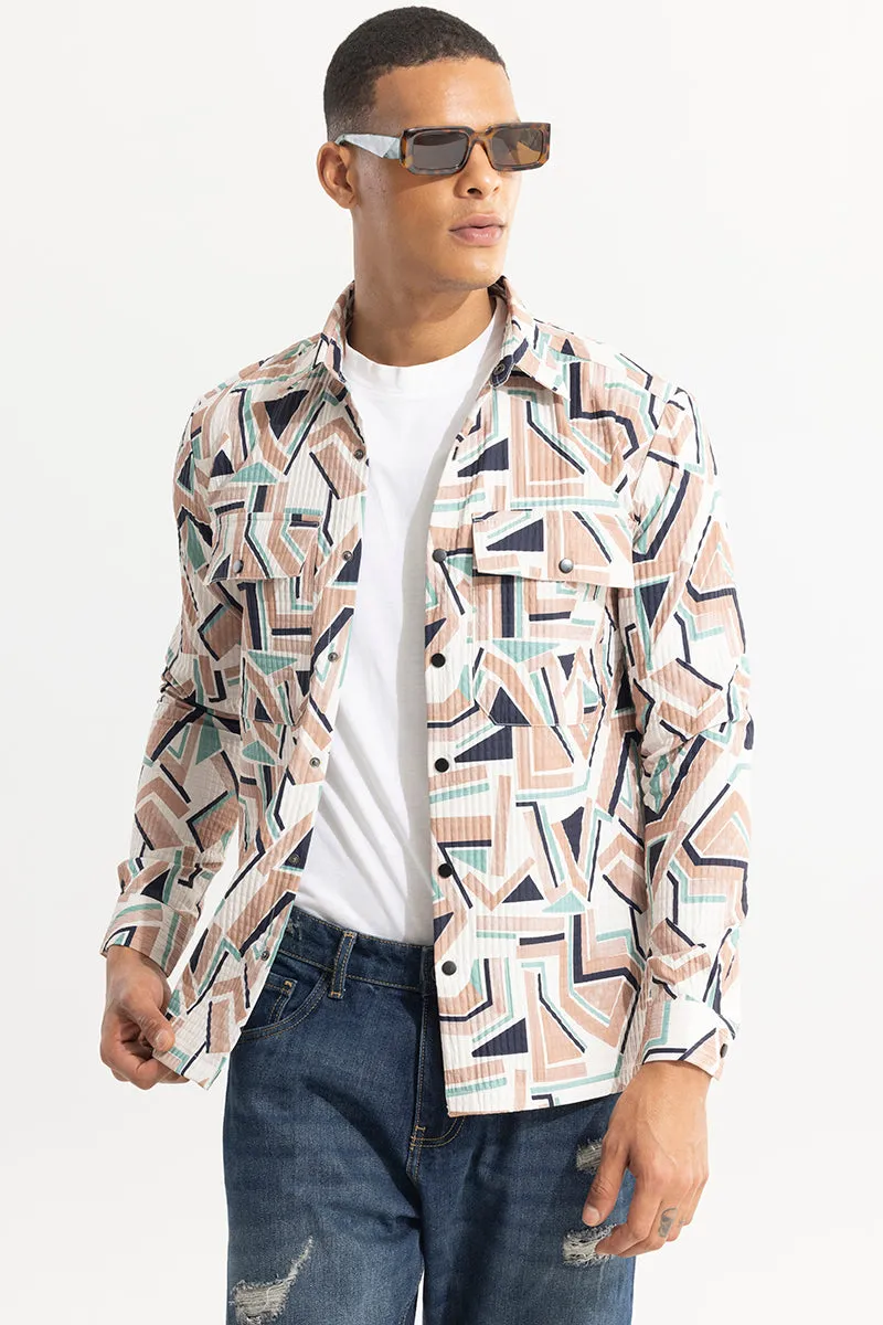 Abstractix Peach Overshirt