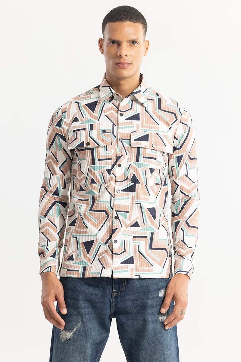 Abstractix Peach Overshirt