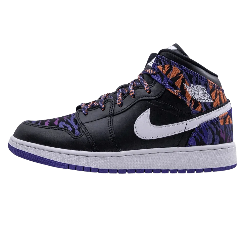 Air Jordan 1 Mid GS 'Tiger Print'