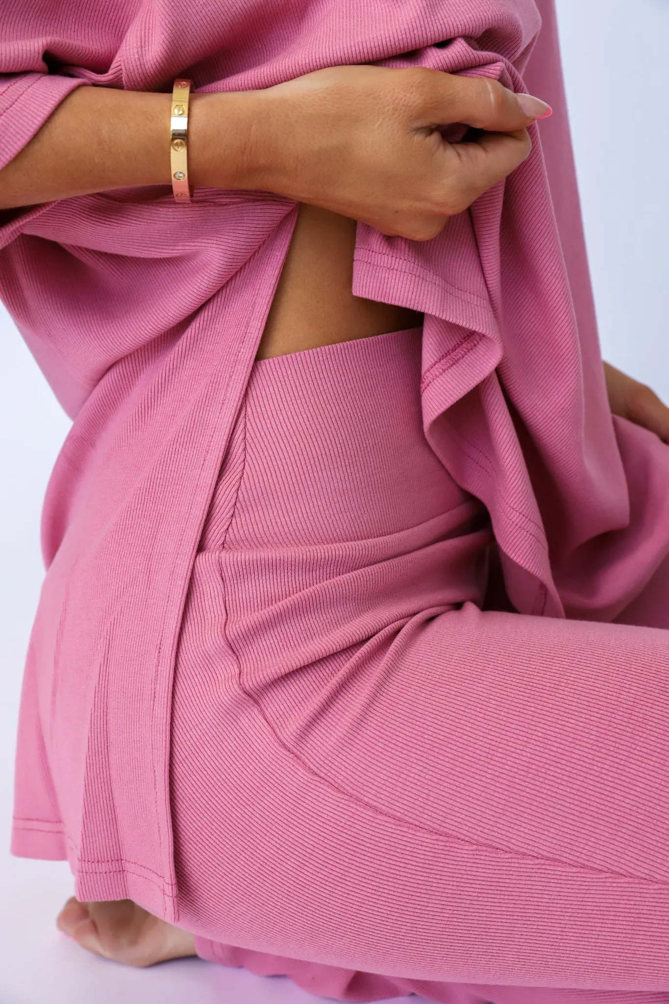 All Weekend Long Pant Set Posh Pink