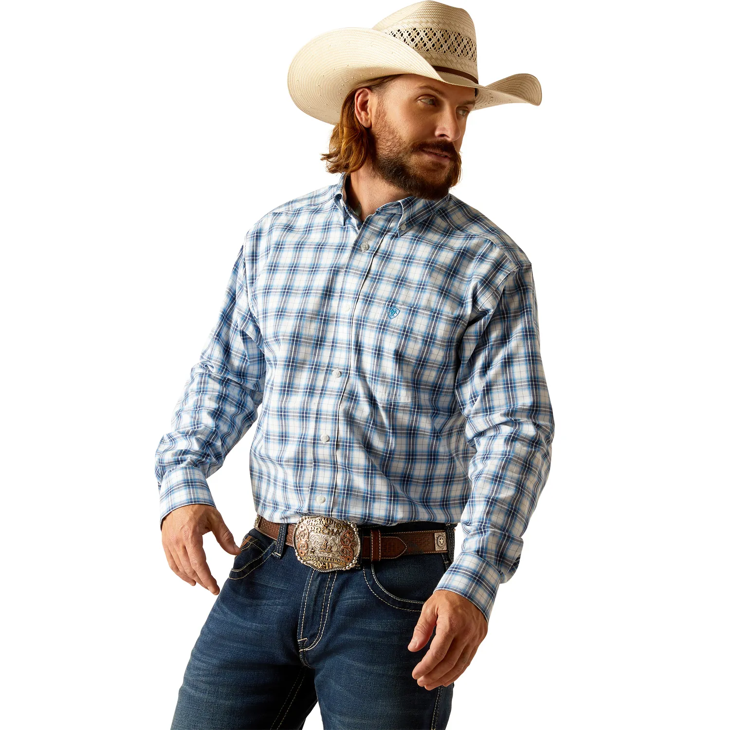 Ariat Men's Pro Phoenix Long Sleeve Shirt - Blue