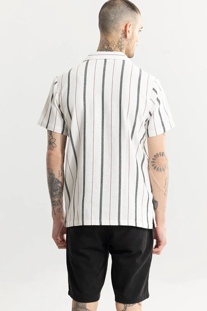 Aster Stripe White Shirt