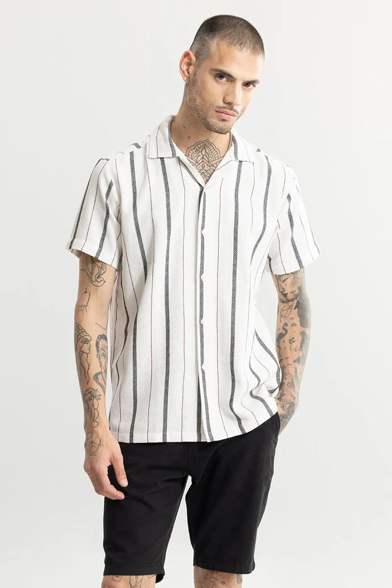 Aster Stripe White Shirt