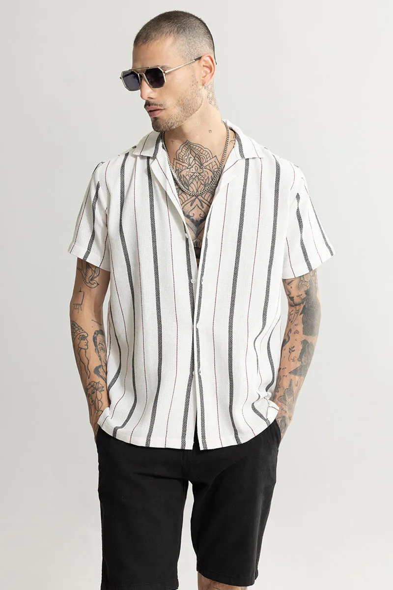 Aster Stripe White Shirt