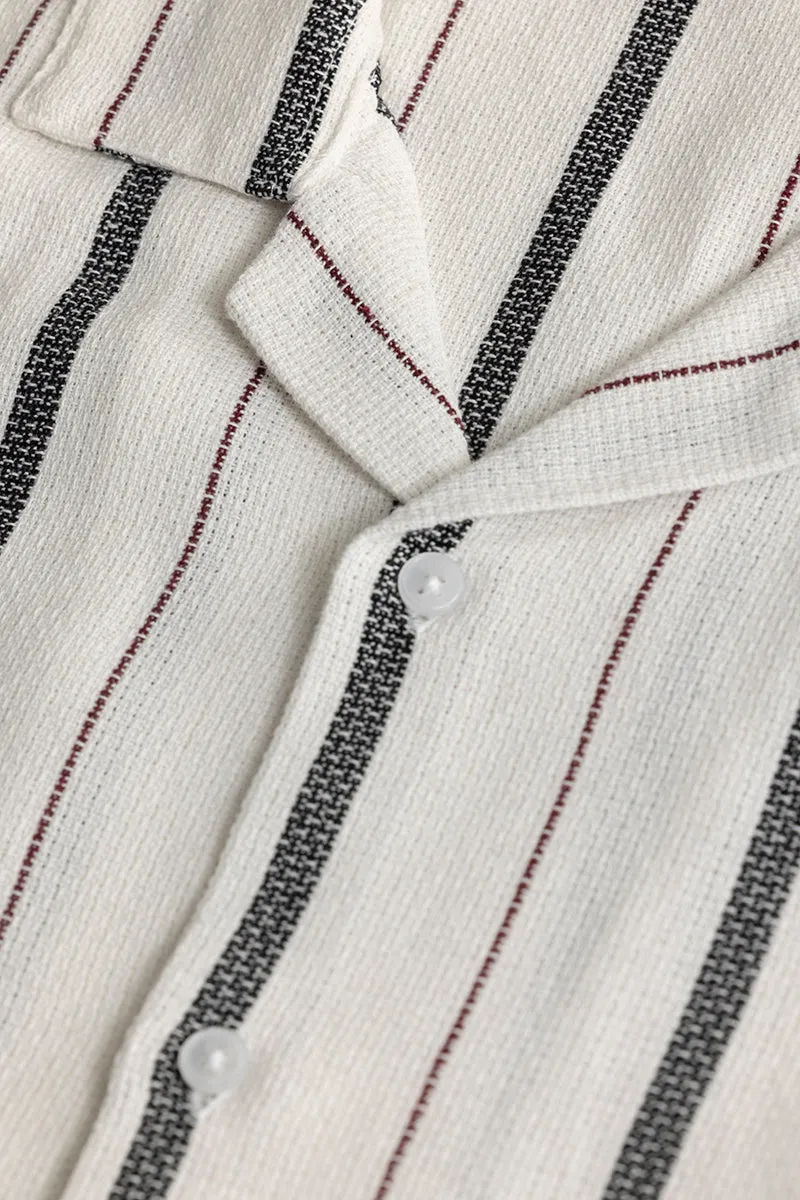 Aster Stripe White Shirt