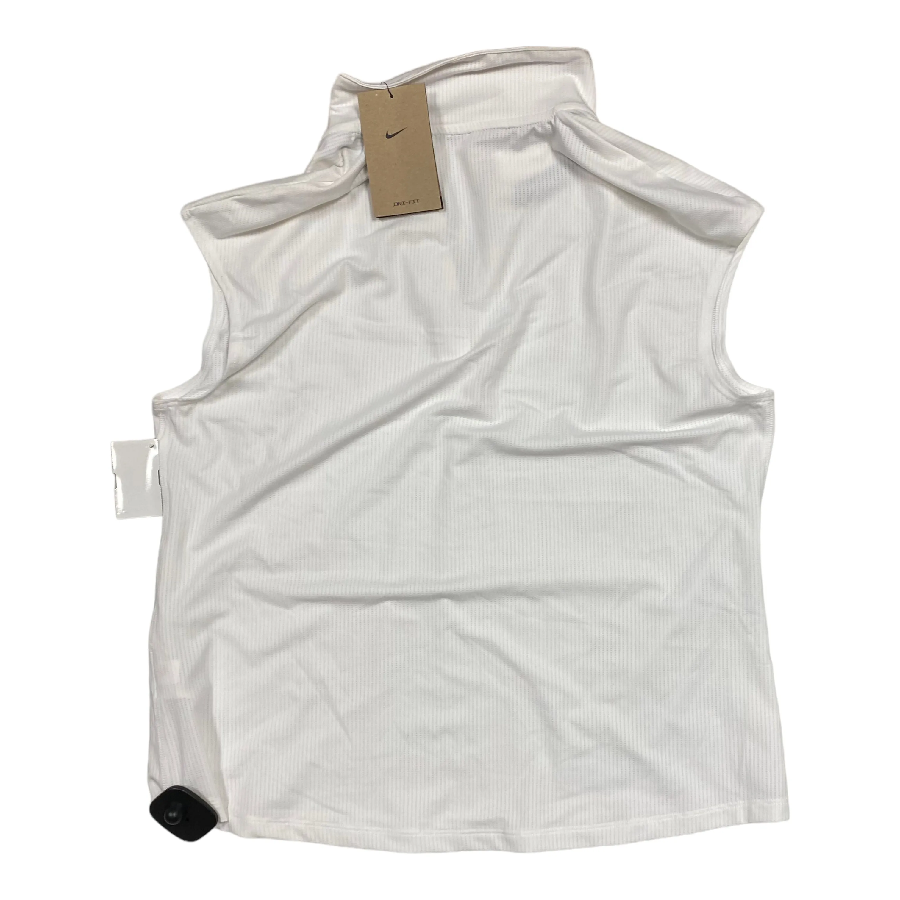 Athletic Tank Top By Nike Apparel In White, Size: M