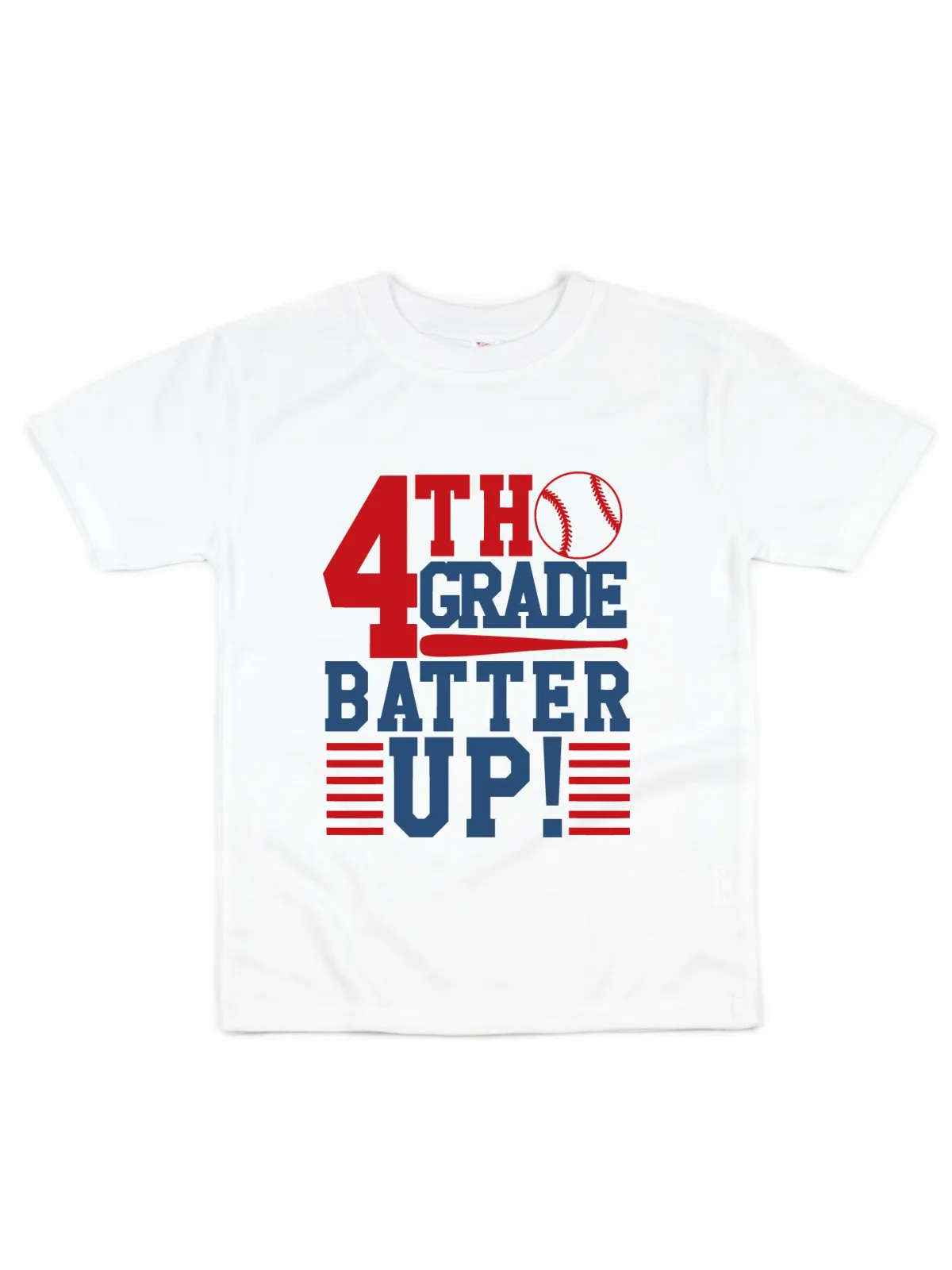 Batter Up Baseball Kids Shirt - White