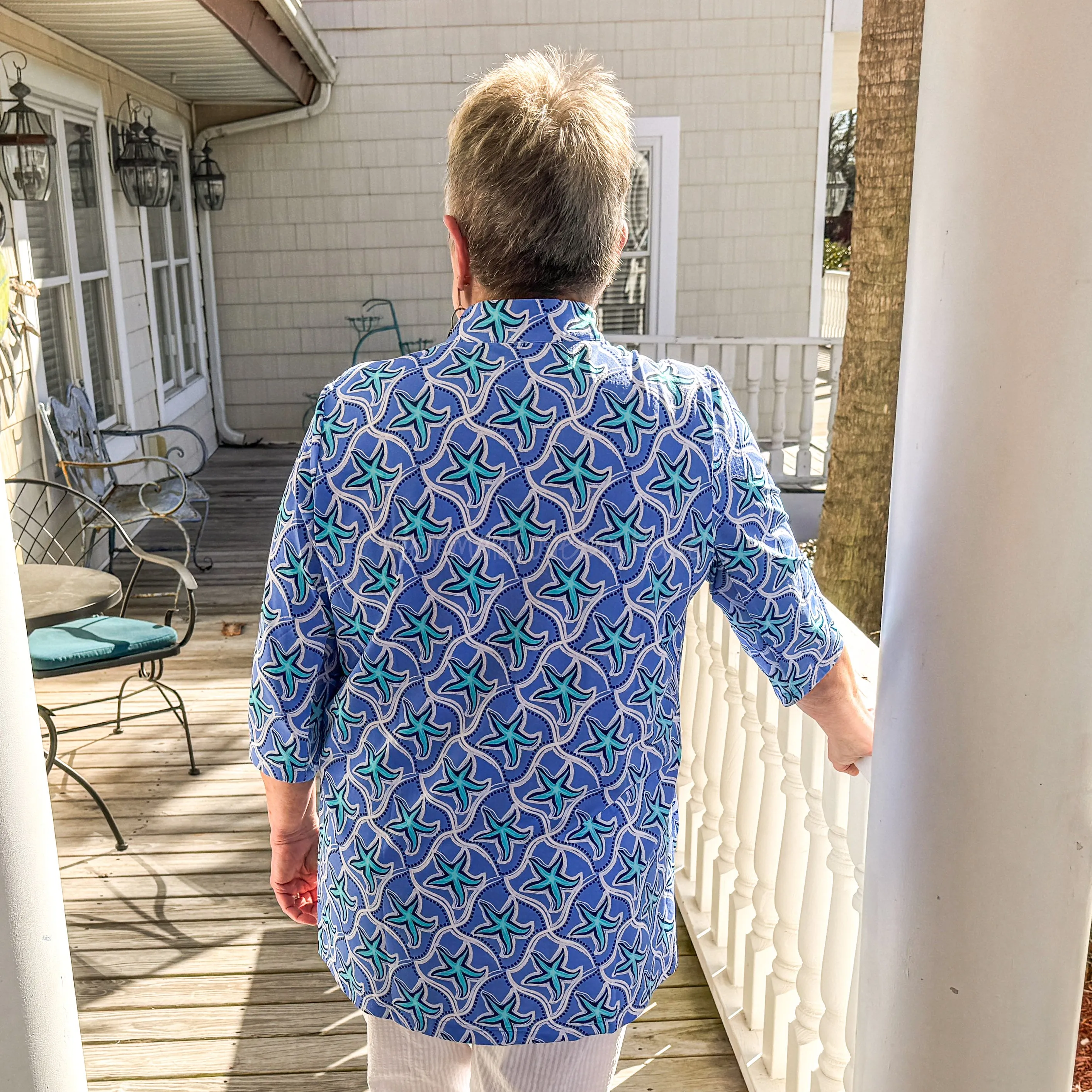 Beachtime Tunic in Starfish Blues