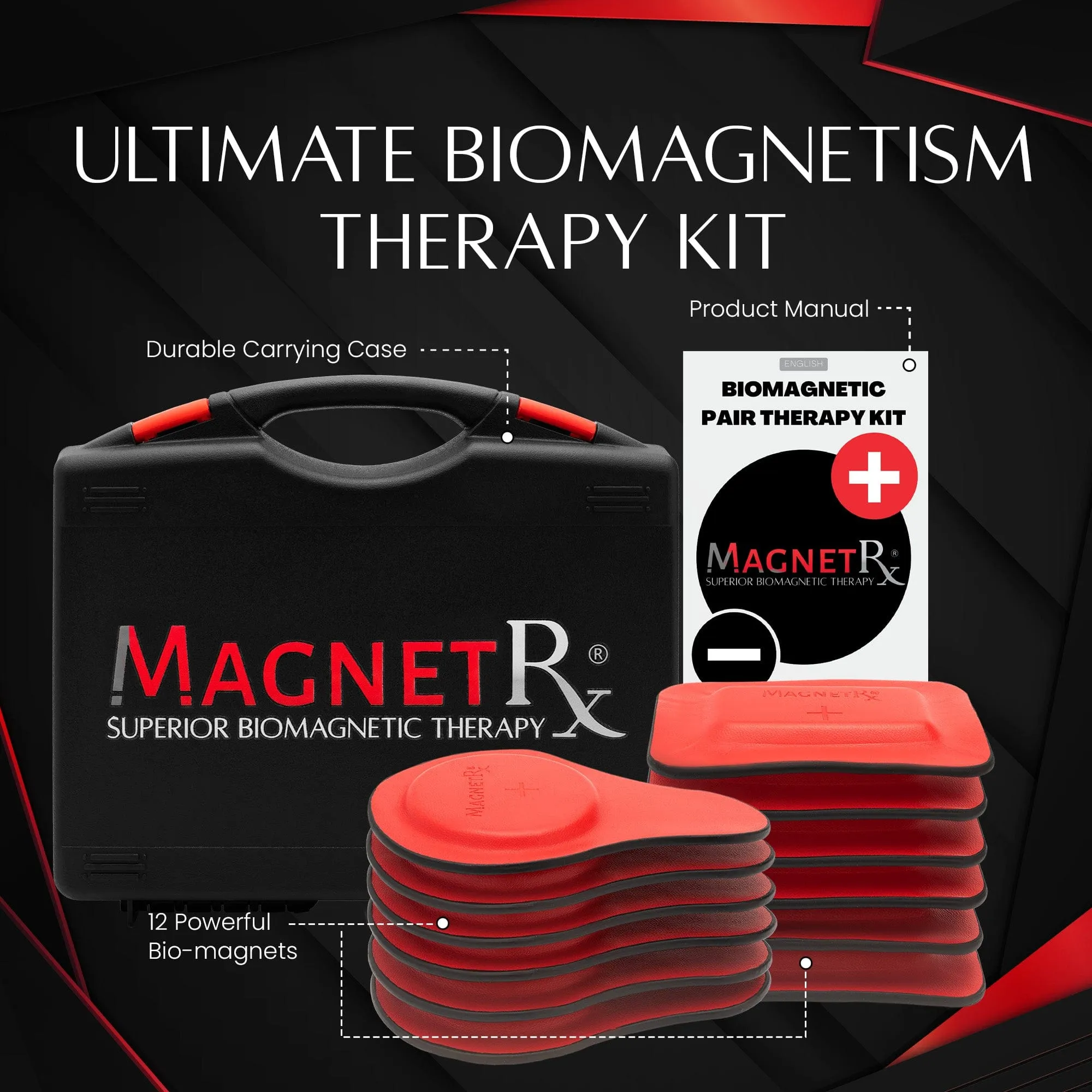 Biomagnetic Therapy Magnets Kit (12 Mixed Units)