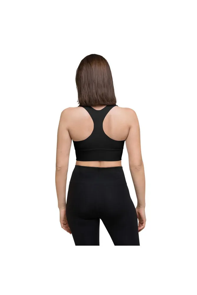 Black Longline sports bra