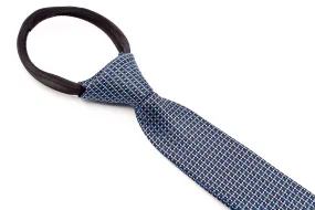 Boys Ties - Black and Blue Checks