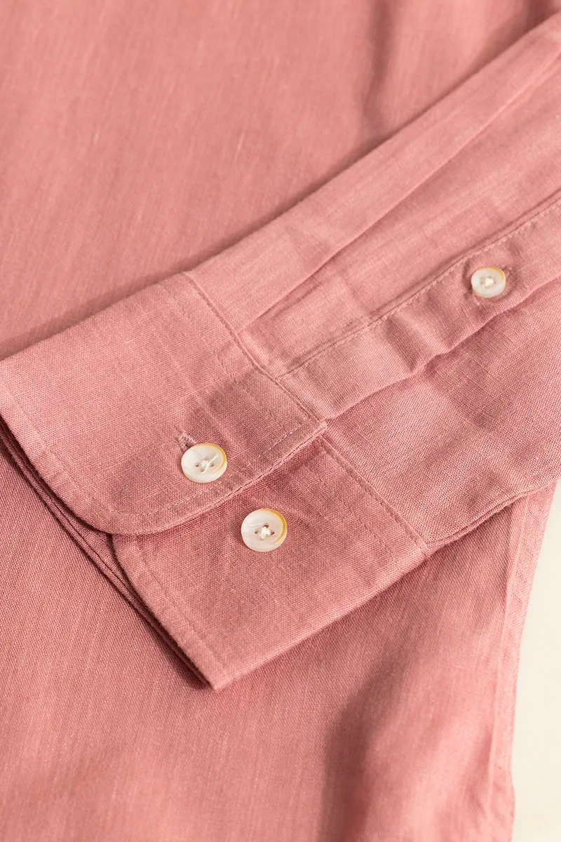 Classic Mandarin Pink Shirt