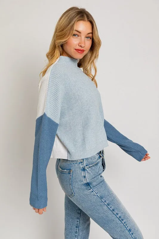 Color Block Oversize Sweater