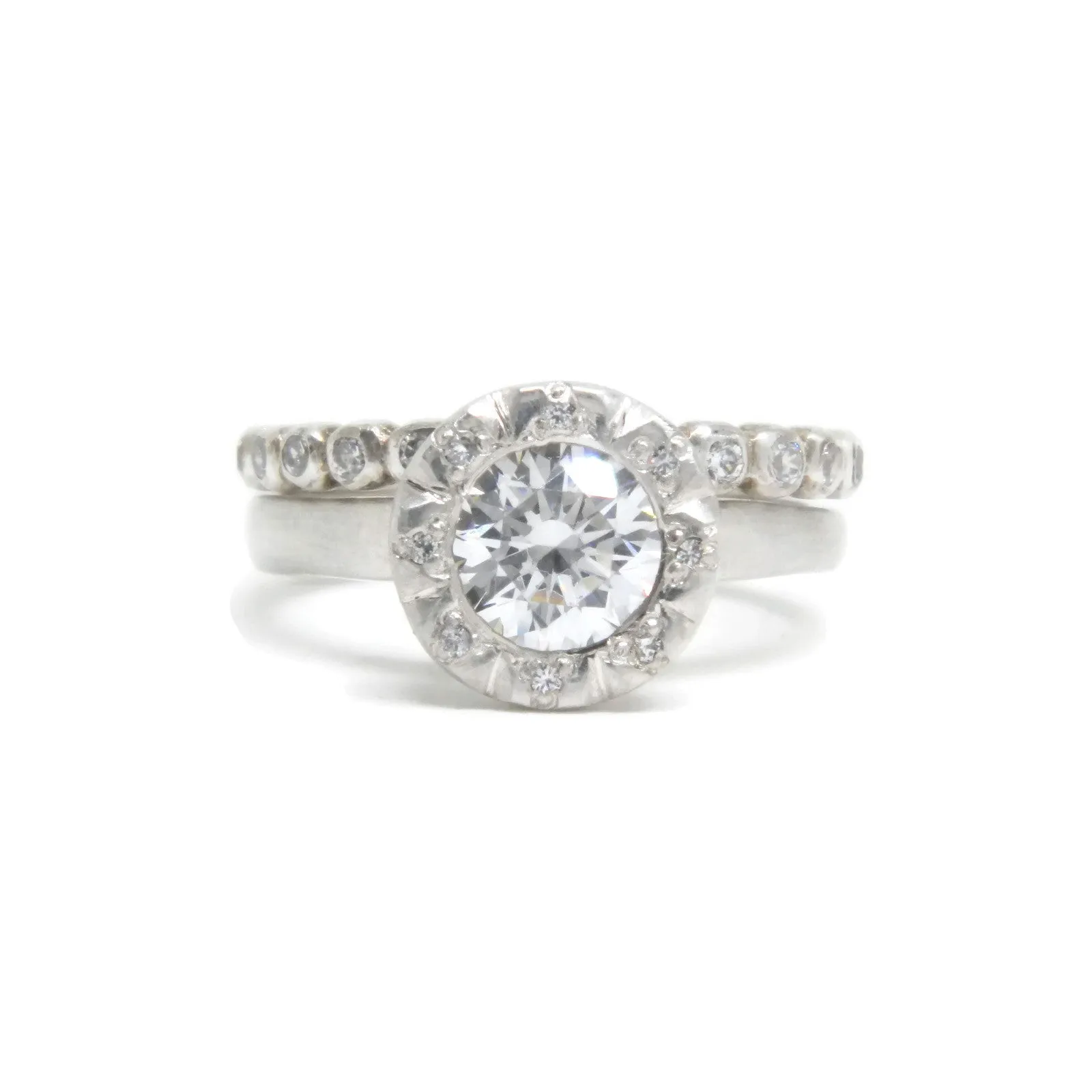 e. scott nuptials... The Modern Halo Engagement Ring