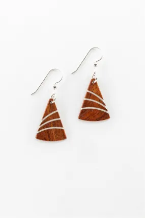 Earrings - Petite Silver Fans