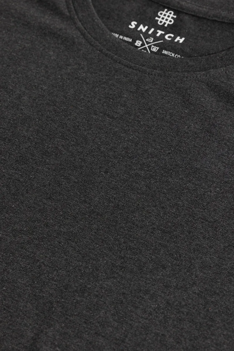 EasyEssentials Charcoal Melange T-Shirt