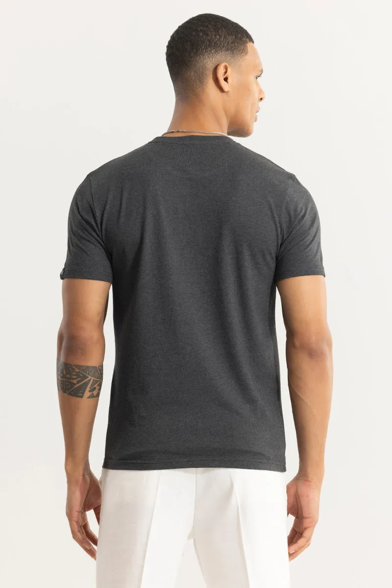 EasyEssentials Charcoal Melange T-Shirt