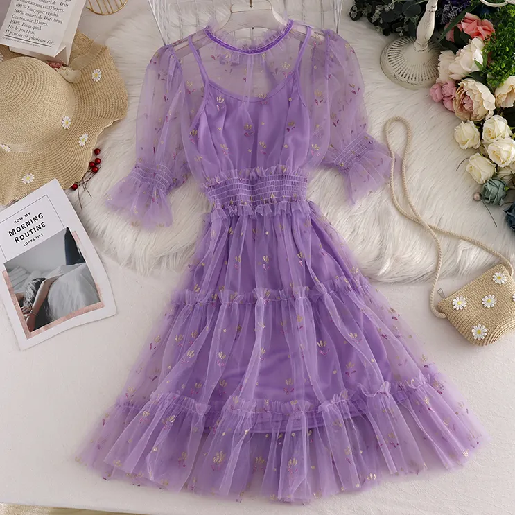 Fairy Two-pieces Gauze Dress AD12621