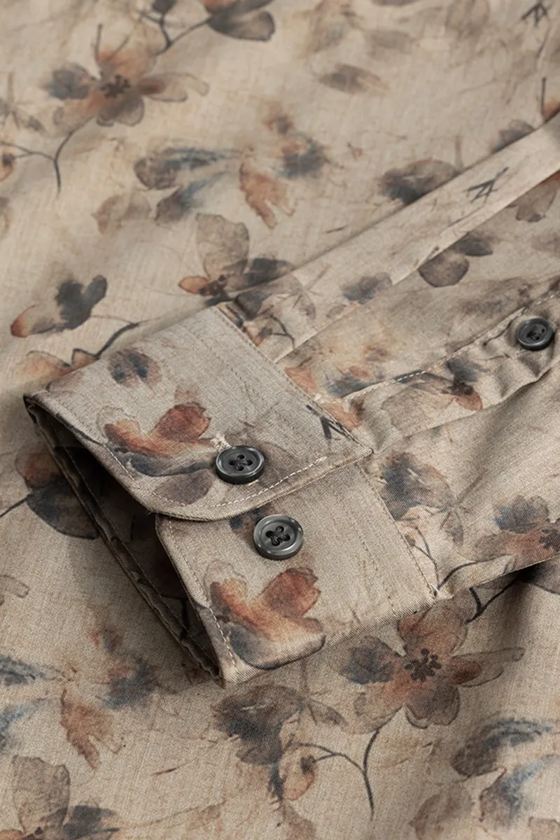 Fallen Flower Beige Shirt