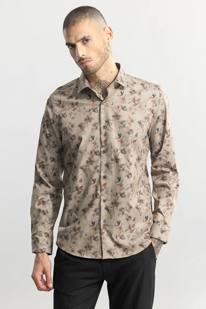 Fallen Flower Beige Shirt