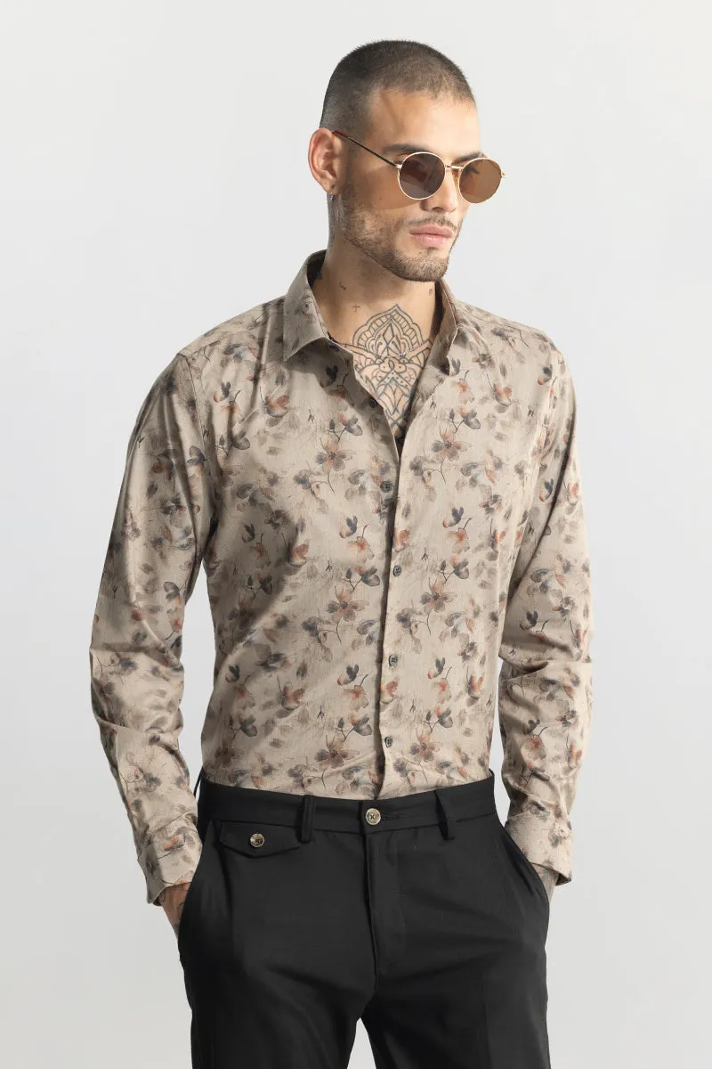 Fallen Flower Beige Shirt