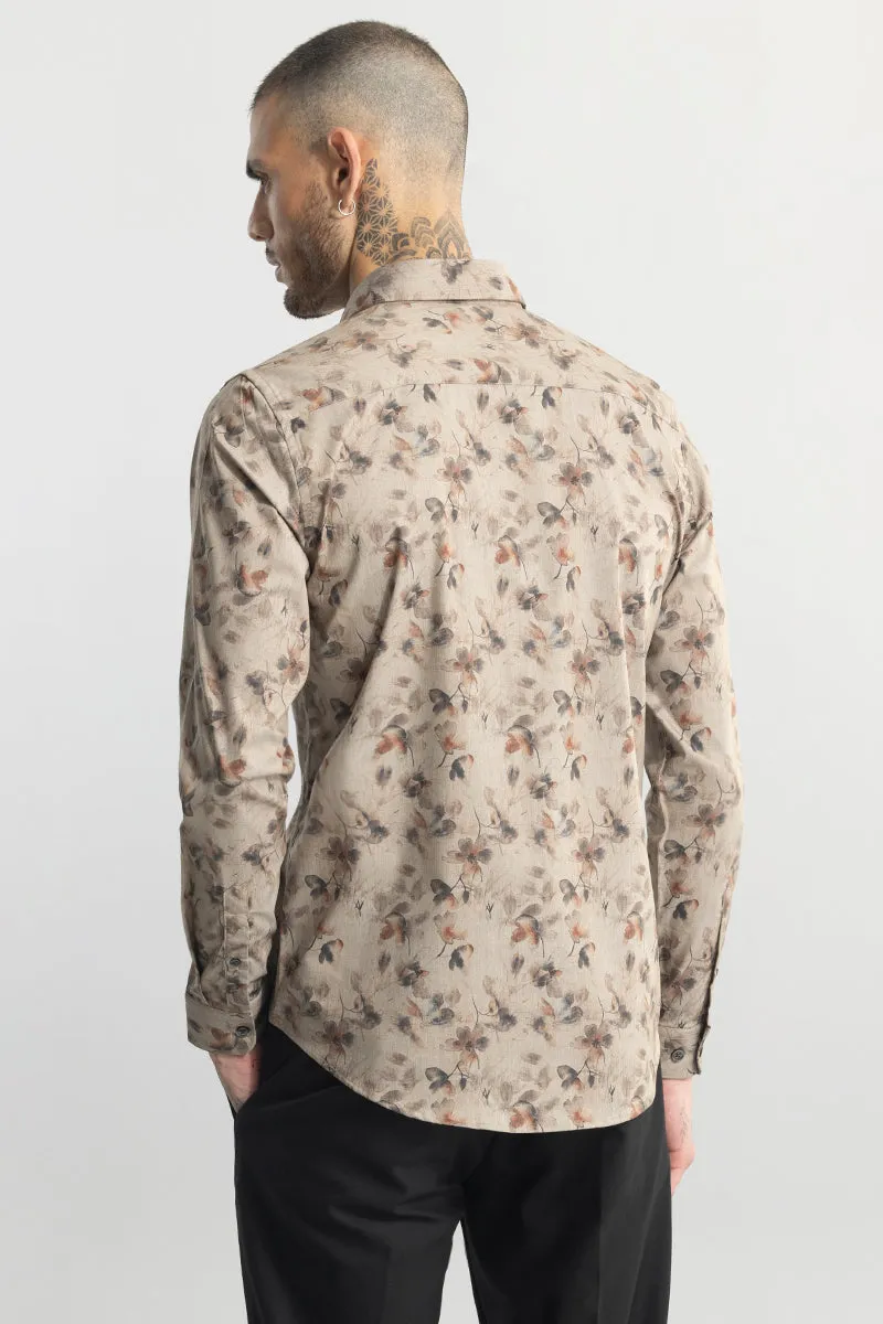 Fallen Flower Beige Shirt