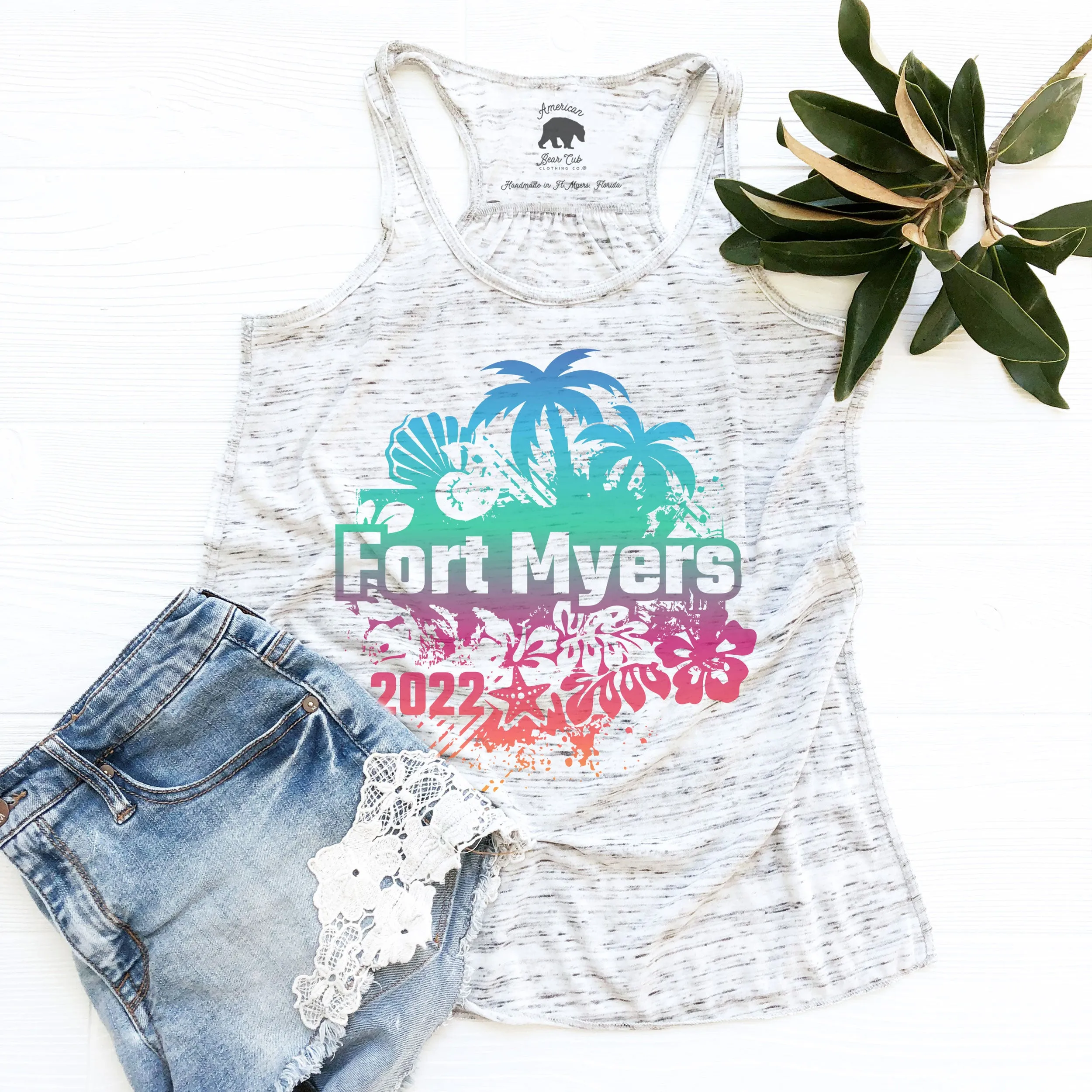 Fort Myers 2022 flowy racerback tank top