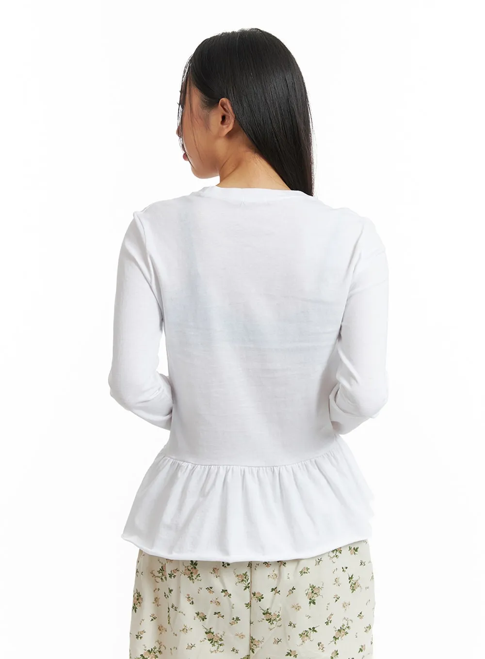 Frill Long Sleeve Top IM404