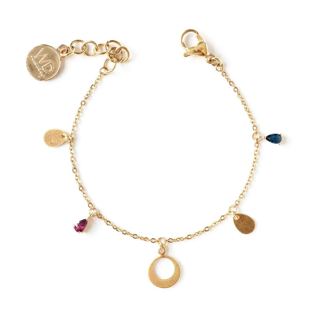 Gold Plated Horizon Crystal Bracelet