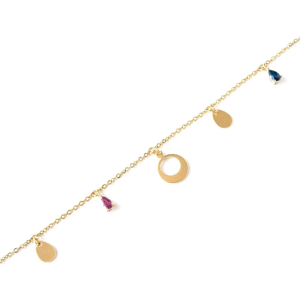 Gold Plated Horizon Crystal Bracelet