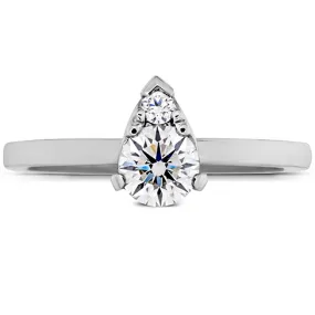 Hearts On Fire Desire Simply Teardrop Shape Diamond Engagement Ring