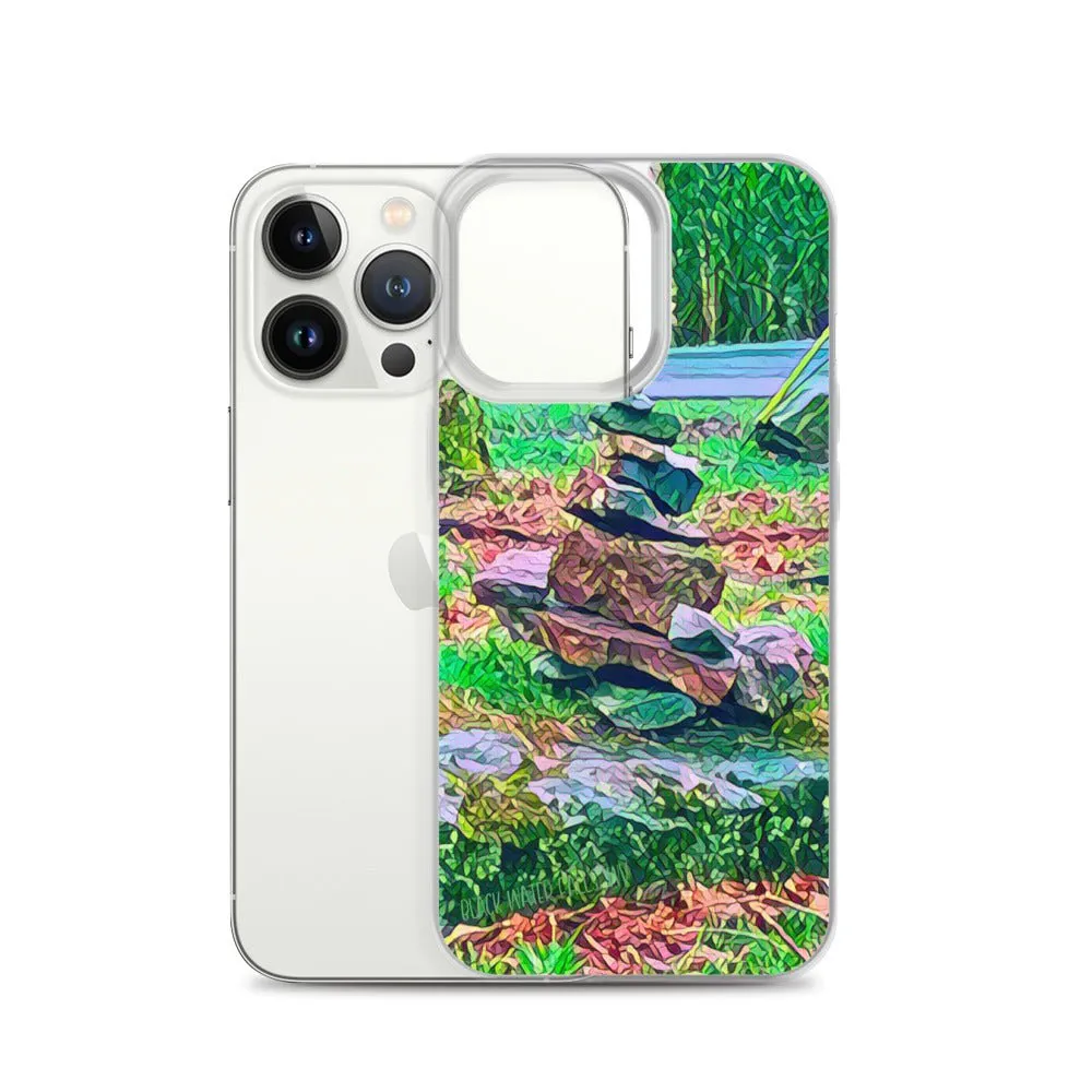 iPhone Case with Zen Rock Stacking Art Photo. Phone Protector with Stone Tower. Perfect Gift.