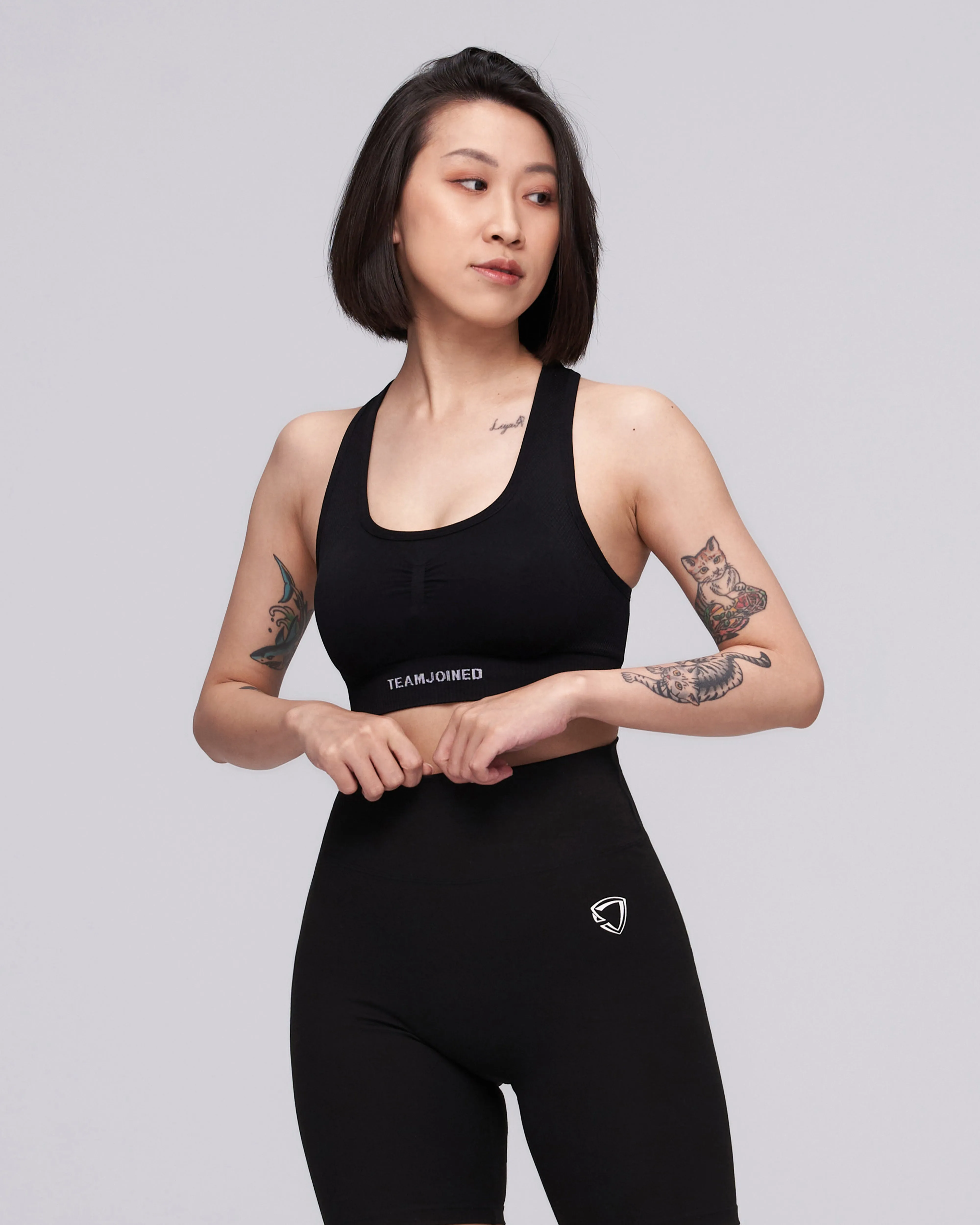 Jacquard Racerback Seamless Sports Bra