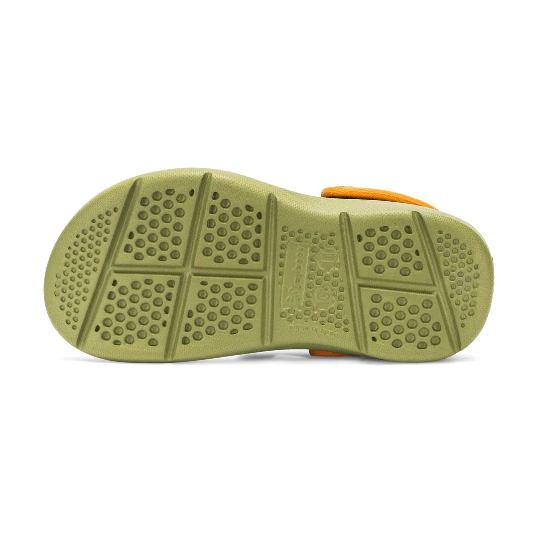 Joybees Olive/Burnt Orange Kids' Adventure Sandal