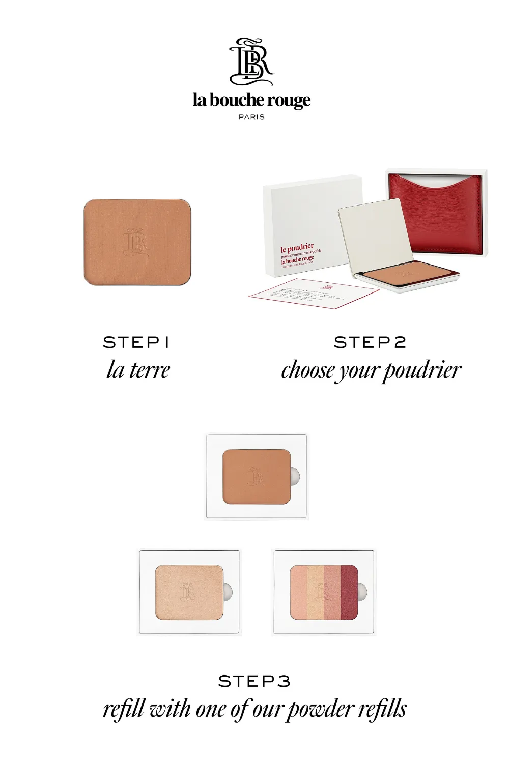 LA BOUCHE ROUGE BEIGE FINE LEATHER LA TERRE BRUNE SET