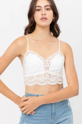 Lacie Woven Bralette- White