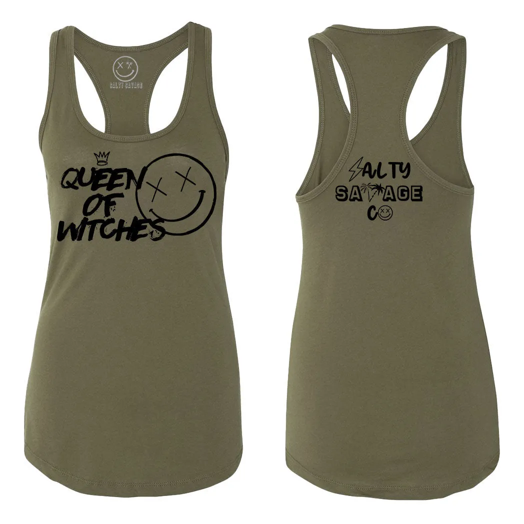 Ladies "Queen of Witches" Racerback Tank