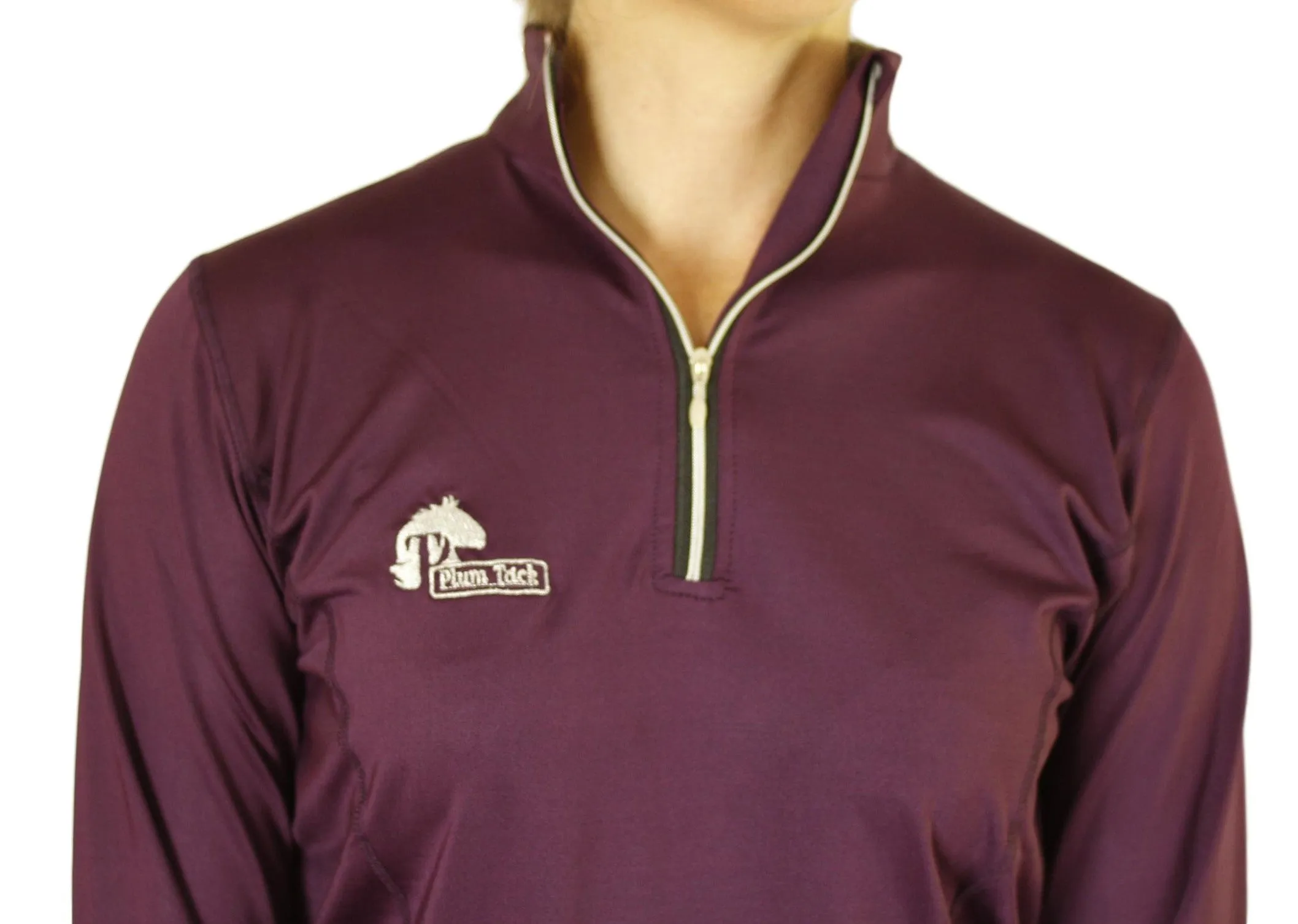 Long sleeve base layer tops in Wine - Final run outlast sizes