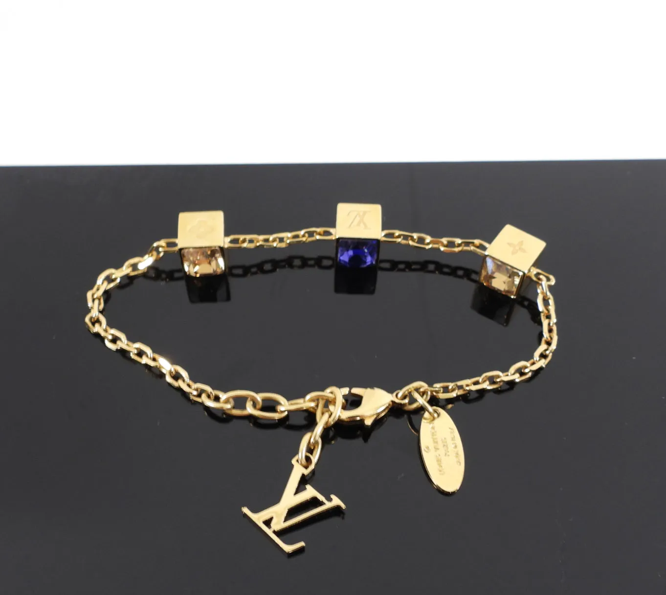 Louis Vuitton Swarovski Crystal Gamble Bracelet