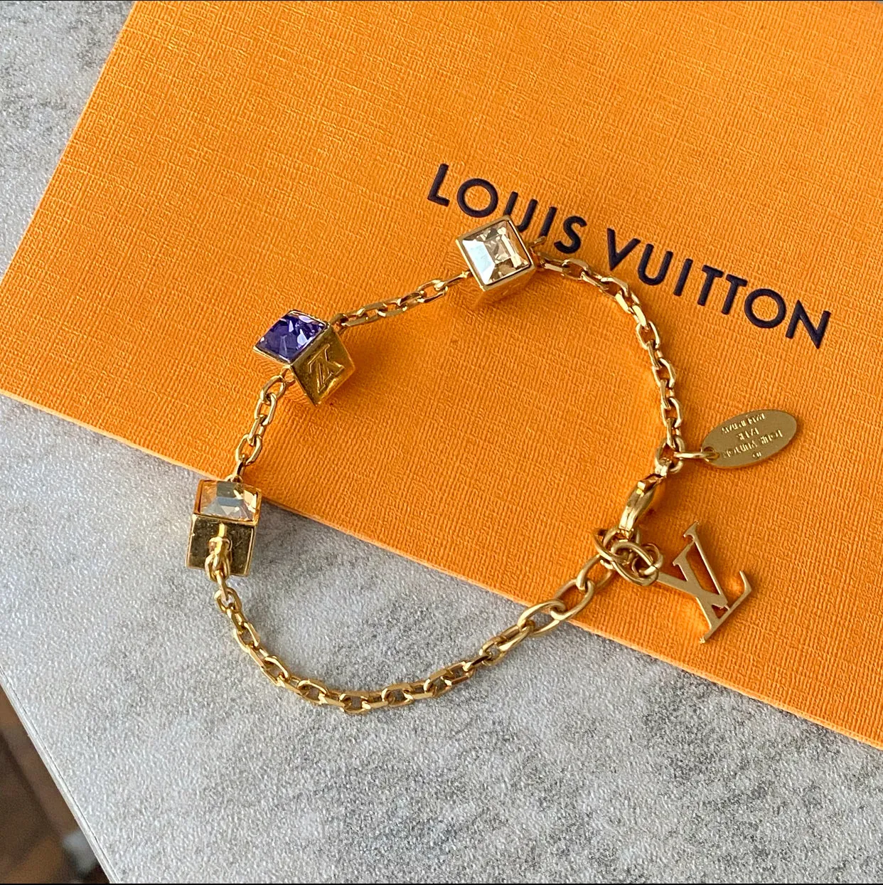 Louis Vuitton Swarovski Crystal Gamble Bracelet