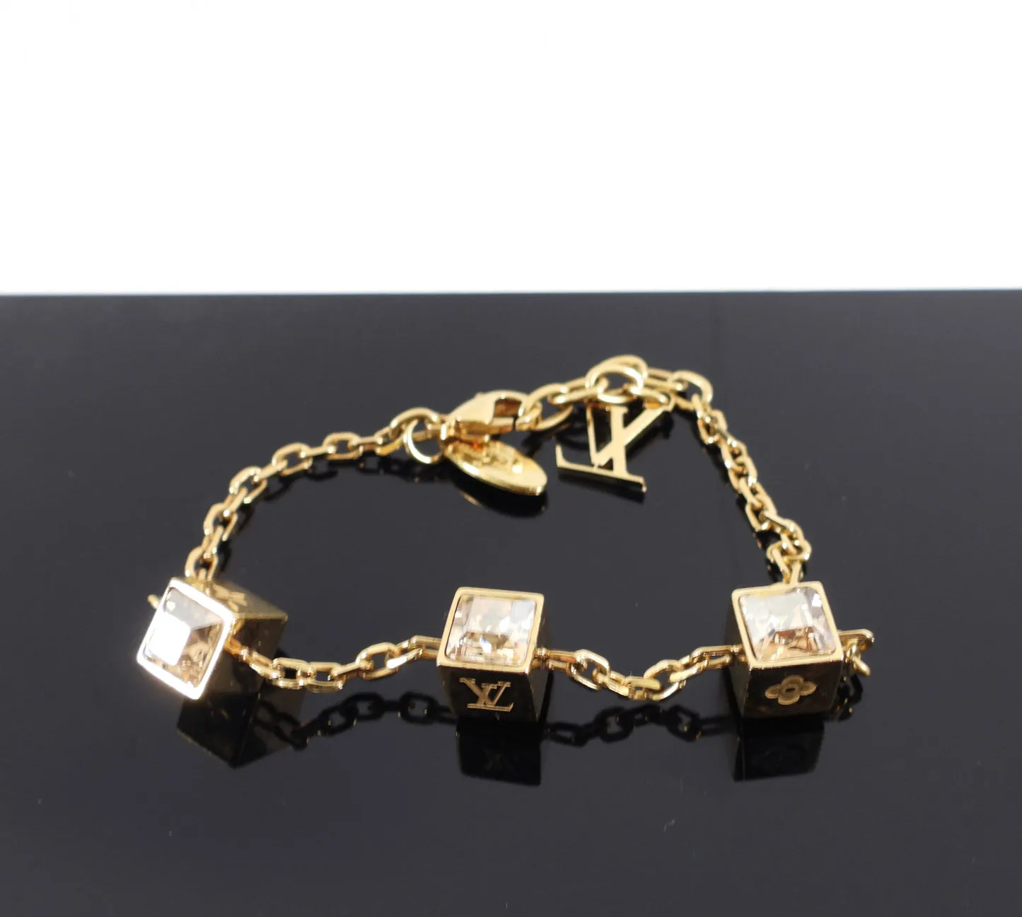 Louis Vuitton Swarovski Crystal Gamble Bracelet