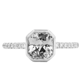 Low Profile Bezel with French Set Diamonds- Setting