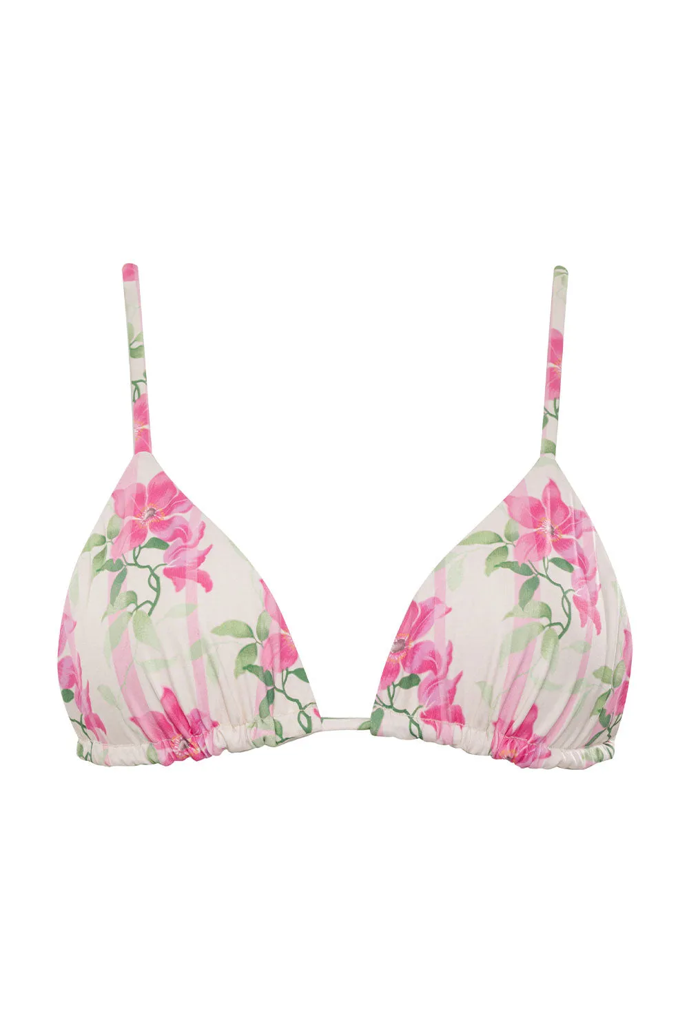 Lumia Floral Triangle Bikini Top - Tiger Lily