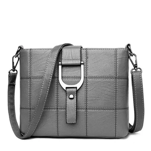 Luxury Designer Casual PU Leather Messenger Bag and Shoulder Bag