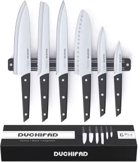 Magnetic Knife Strip With Knife Set / 6 Pieces