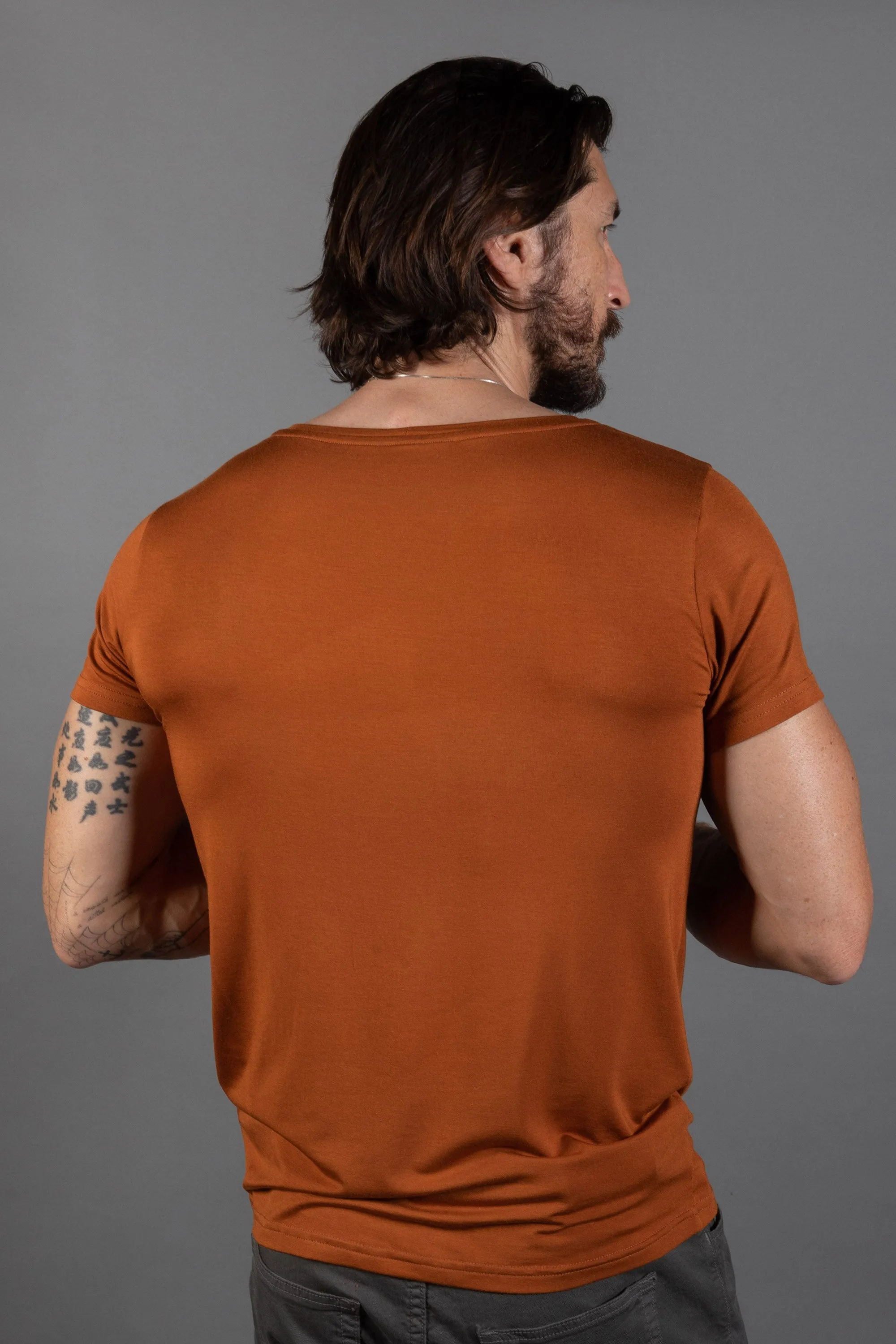 Men's Modal Wide Neck Tee