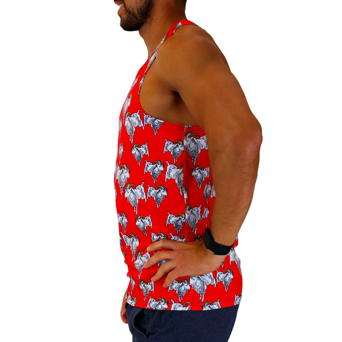 Men's Printed Singlet- Billy the G.O.A.T