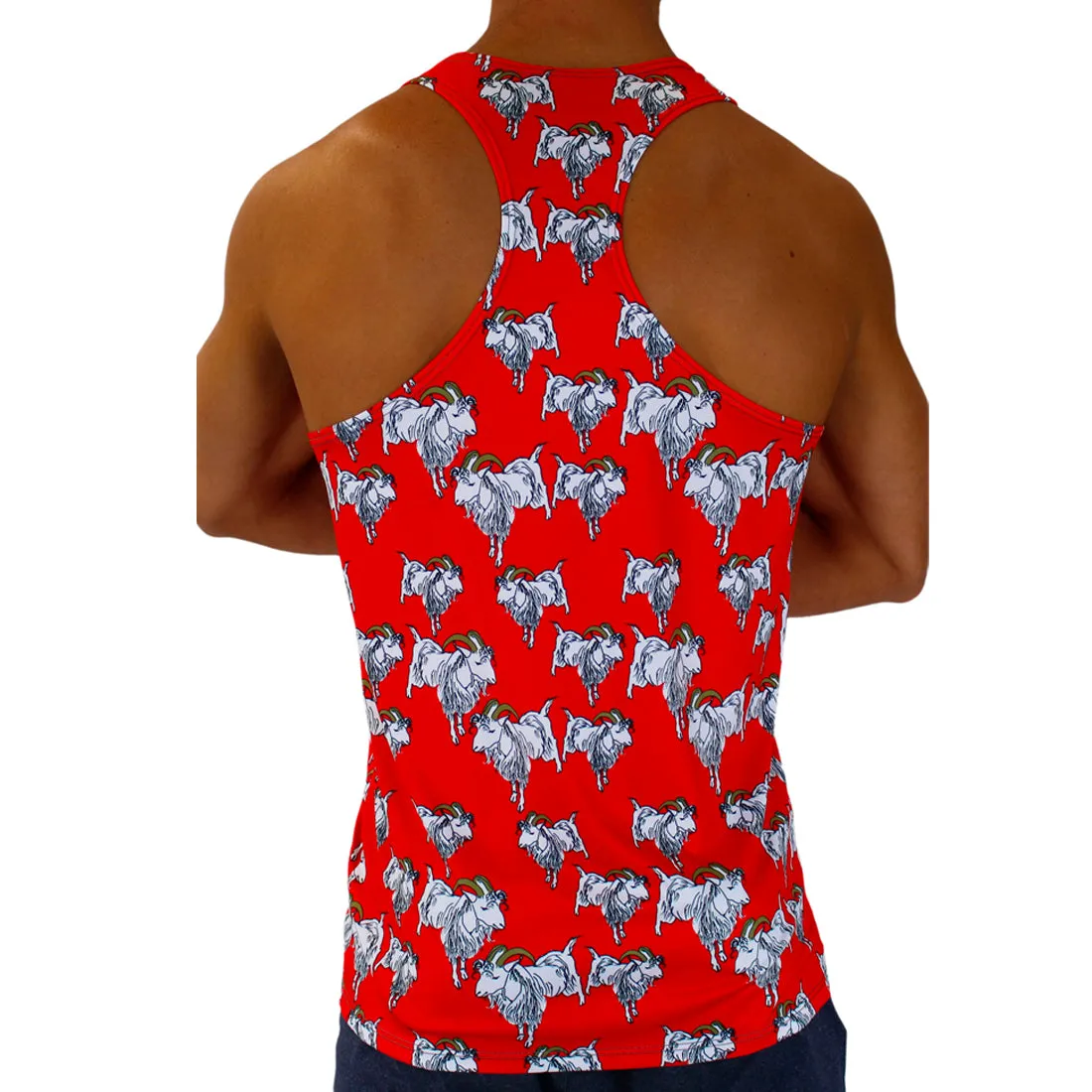 Men's Printed Singlet- Billy the G.O.A.T