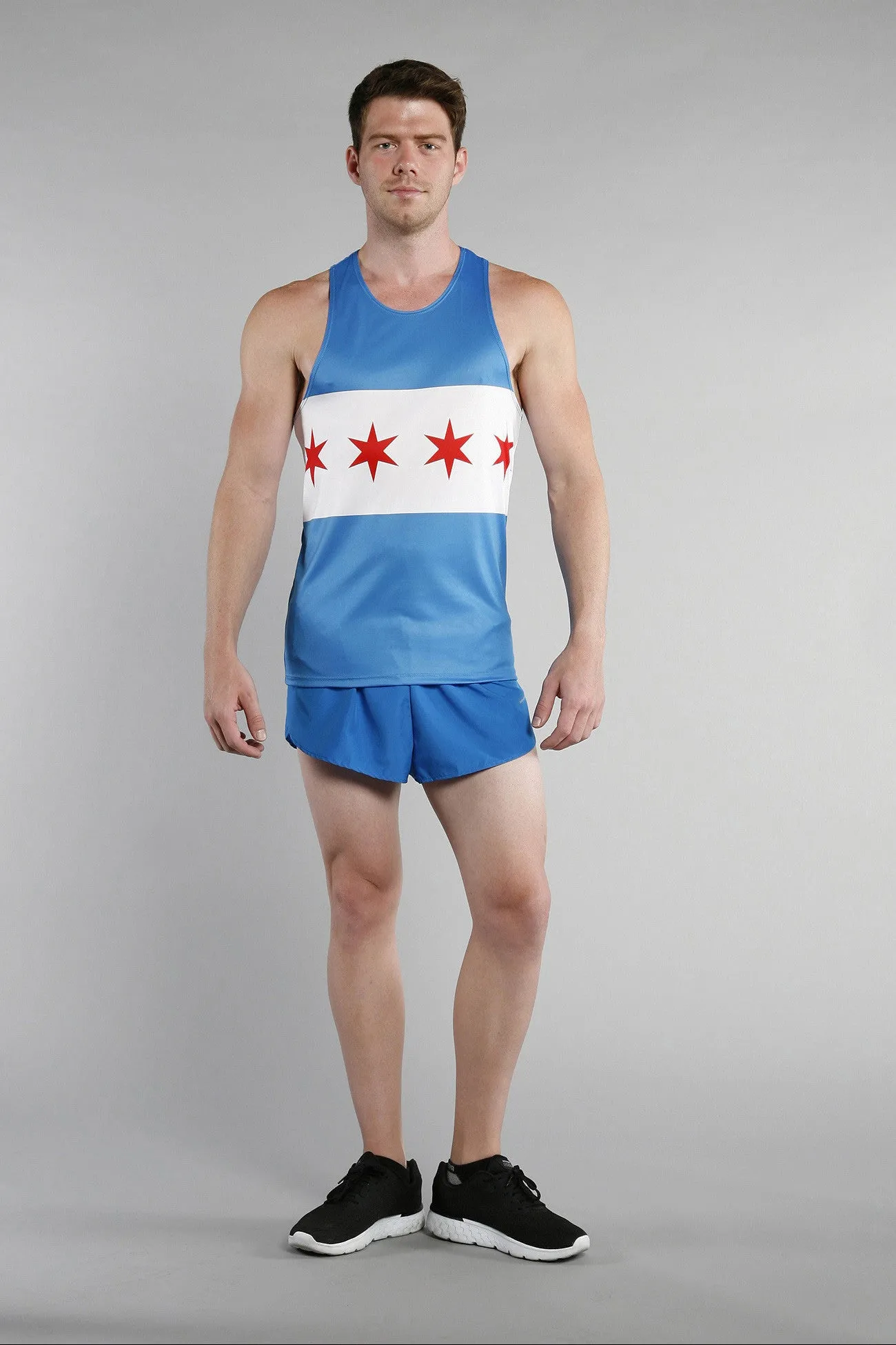 Men's Printed Singlet- Chicago